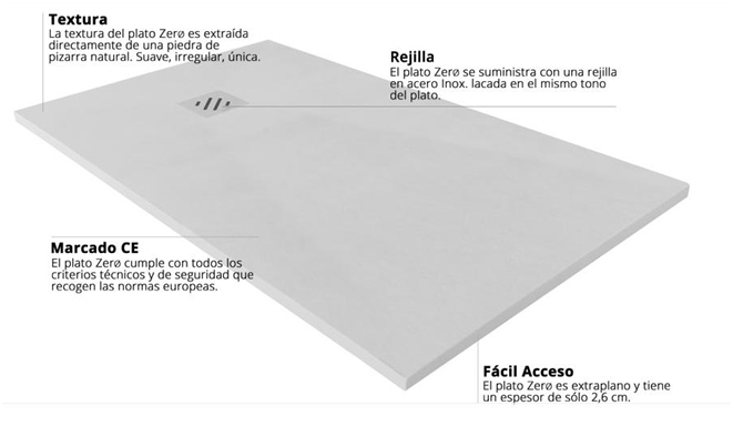 Plato Ducha ZERO 100X70