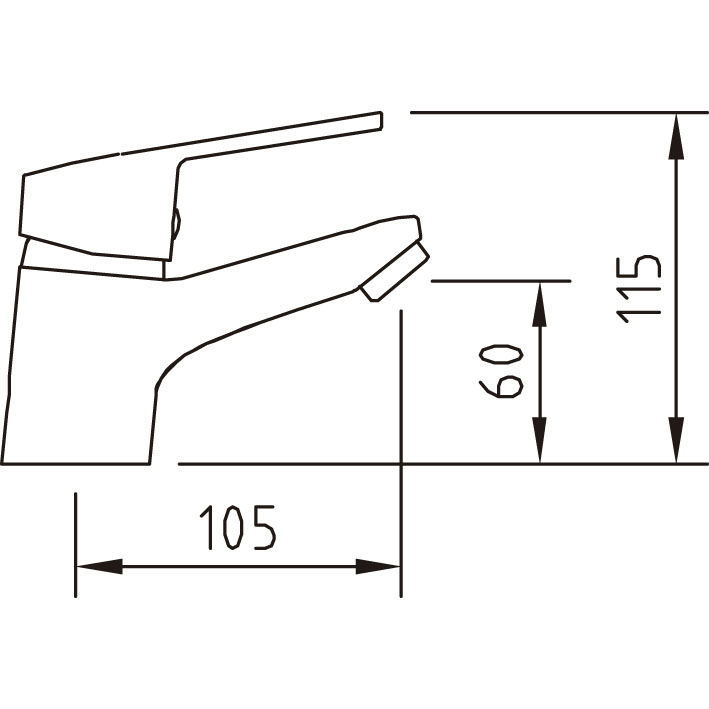 Monomando Lavabo S-12 (CLEVER) - Imagen 3