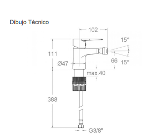 MONOMANDO BIDE TITANIUM (RAMON SOLER) - Imagen 2